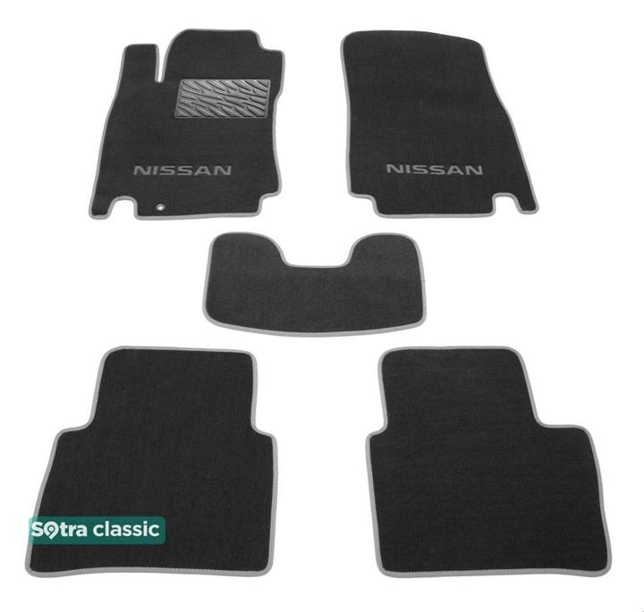 Sotra 06784-GD-GREY Interior mats Sotra two-layer gray for Nissan Tiida (2005-2011), set 06784GDGREY