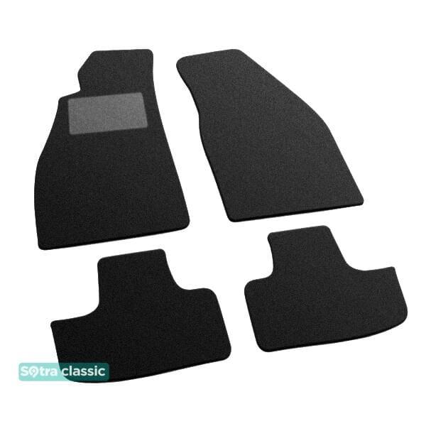 Sotra 06787-GD-BLACK Interior mats Sotra two-layer black for Alfa Romeo Gtv (1995-2005), set 06787GDBLACK