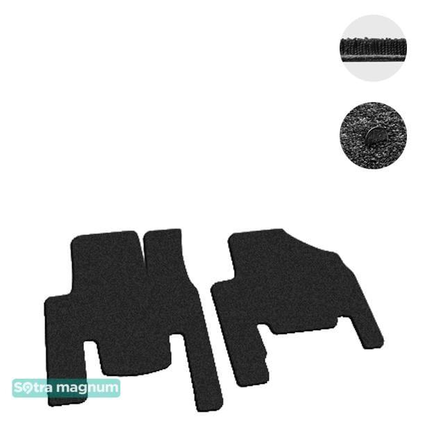 Sotra 06791-1-MG15-BLACK Interior mats Sotra two-layer black for Honda Odyssey us (2005-2010), set 067911MG15BLACK