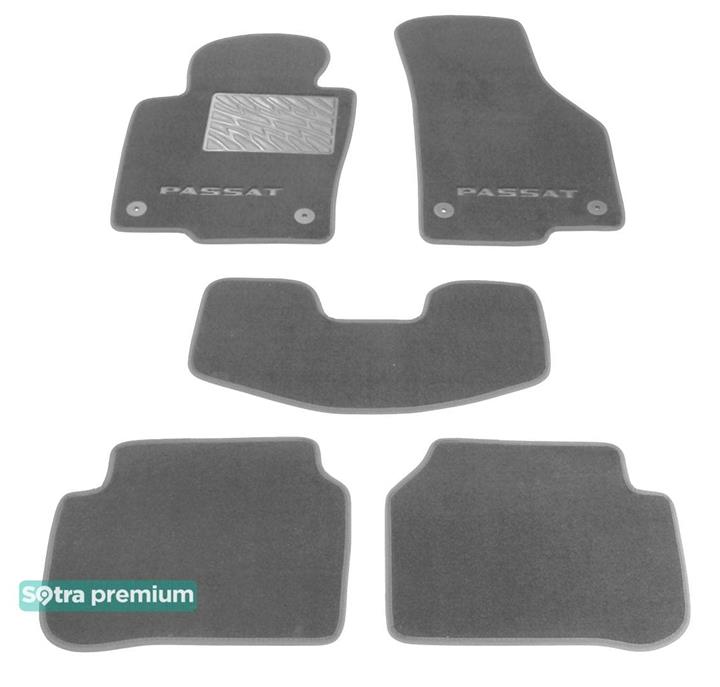 Sotra 06807-CH-GREY Interior mats Sotra two-layer gray for Volkswagen Passat avant (2005-2009), set 06807CHGREY