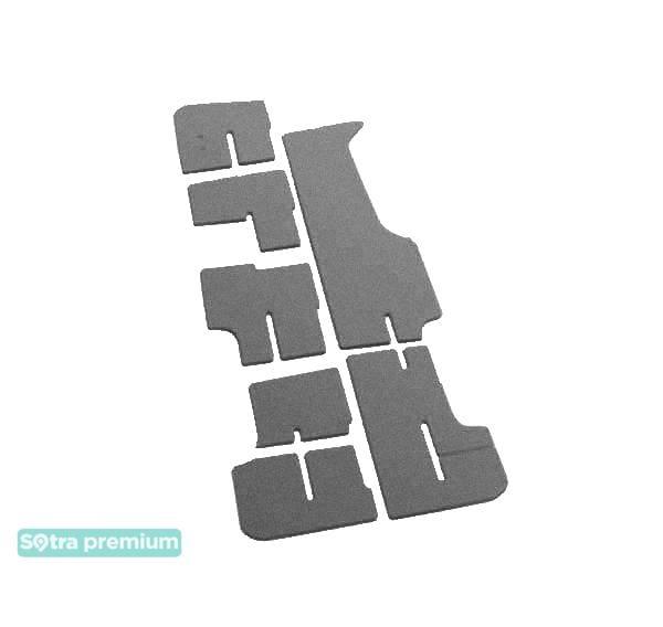 Sotra 06812-5-CH-GREY Interior mats Sotra two-layer gray for Toyota Hiace (2006-), set 068125CHGREY