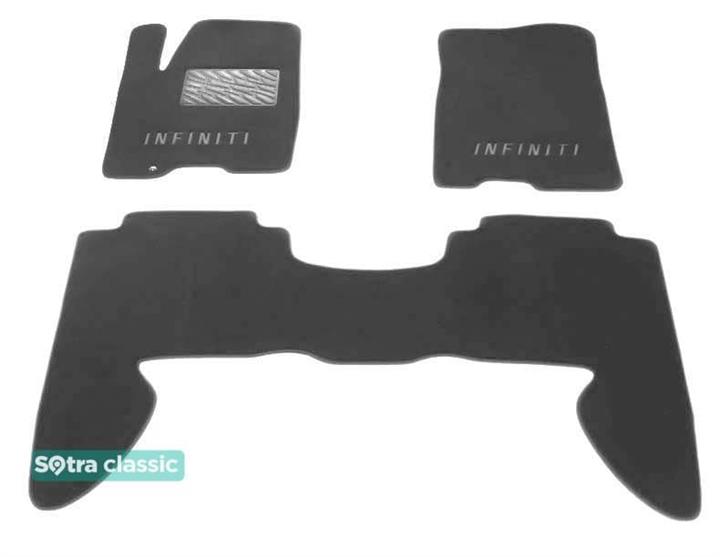 Sotra 06815-GD-GREY Interior mats Sotra two-layer gray for Infiniti Qx56 (2004-2010), set 06815GDGREY