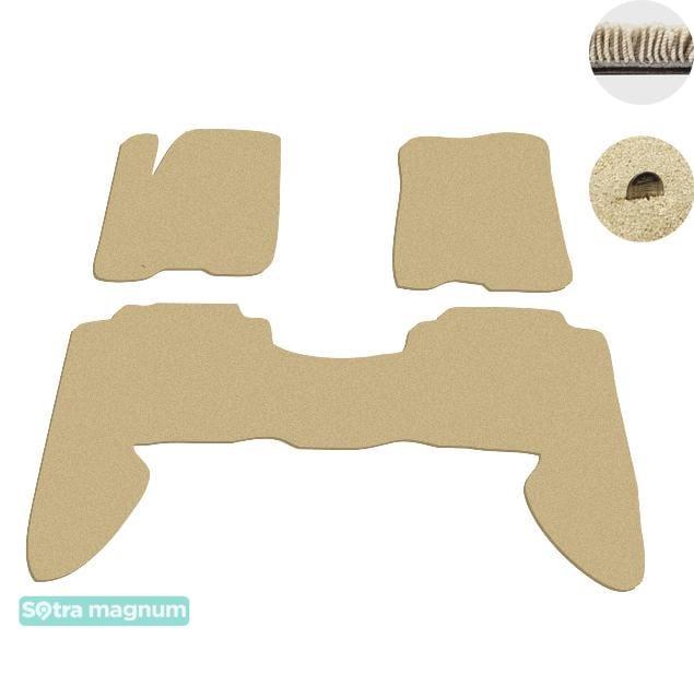 Sotra 06815-MG20-BEIGE Interior mats Sotra two-layer beige for Infiniti Qx56 (2004-2010), set 06815MG20BEIGE