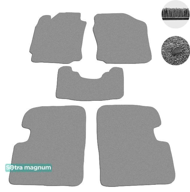 Sotra 06825-MG20-GREY Interior mats Sotra two-layer gray for Daihatsu Sirion / boon (2004-2010), set 06825MG20GREY
