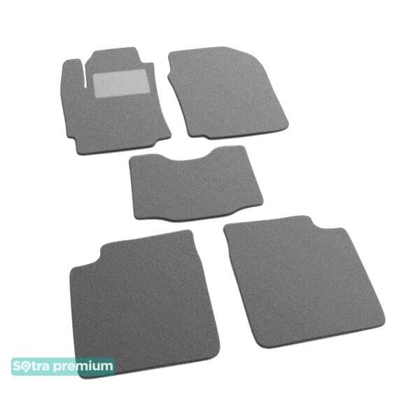 Sotra 06826-CH-GREY Interior mats Sotra two-layer gray for Daihatsu Materia (2006-2011), set 06826CHGREY