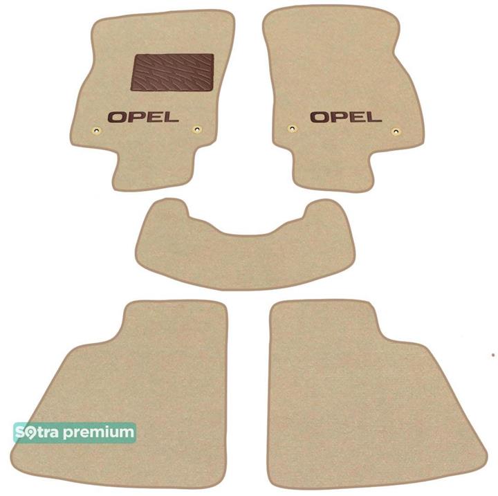 Sotra 06827-CH-BEIGE Interior mats Sotra two-layer beige for Opel Astra h (2004-2010), set 06827CHBEIGE