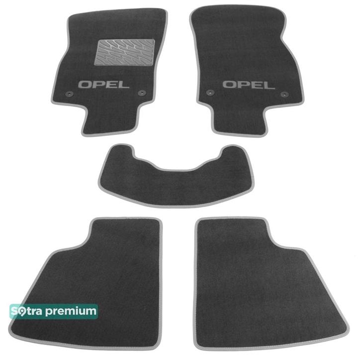 Sotra 06827-CH-GREY Interior mats Sotra two-layer gray for Opel Astra h (2004-2010), set 06827CHGREY