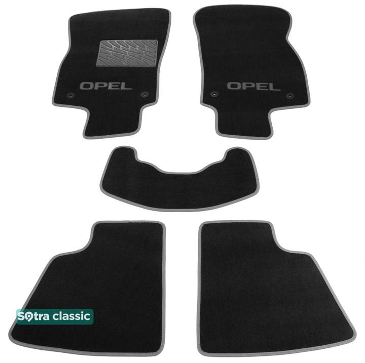 Sotra 06827-GD-BLACK Interior mats Sotra two-layer black for Opel Astra h (2004-2010), set 06827GDBLACK
