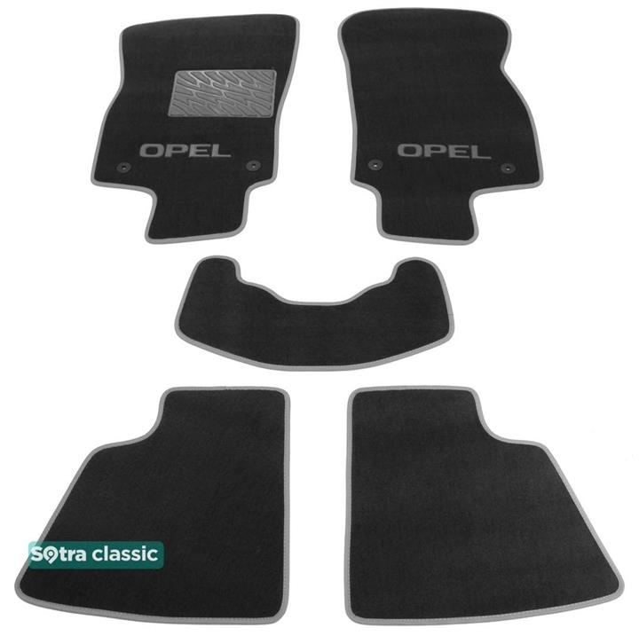 Sotra 06827-GD-GREY Interior mats Sotra two-layer gray for Opel Astra h (2004-2010), set 06827GDGREY