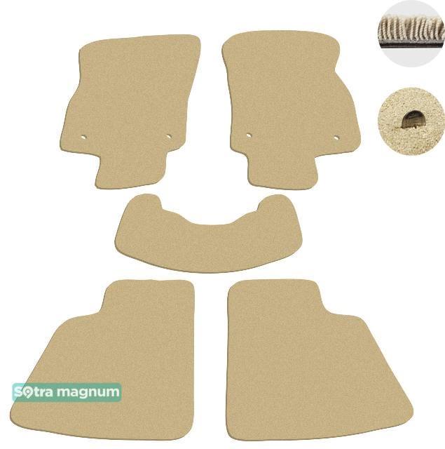 Sotra 06827-MG20-BEIGE Interior mats Sotra two-layer beige for Opel Astra h (2004-2010), set 06827MG20BEIGE