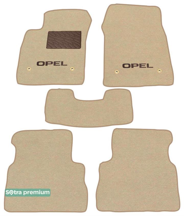 Sotra 06828-CH-BEIGE Interior mats Sotra two-layer beige for Opel Vectra c (2002-2008), set 06828CHBEIGE