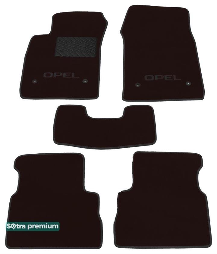 Sotra 06828-CH-CHOCO Interior mats Sotra two-layer brown for Opel Vectra c (2002-2008), set 06828CHCHOCO