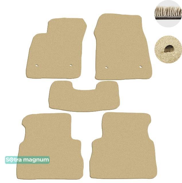 Sotra 06828-MG20-BEIGE Interior mats Sotra two-layer beige for Opel Vectra c (2002-2008), set 06828MG20BEIGE