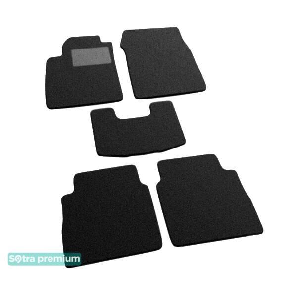 Sotra 06829-CH-BLACK Interior mats Sotra two-layer black for Opel Vectra c (2006-2008), set 06829CHBLACK
