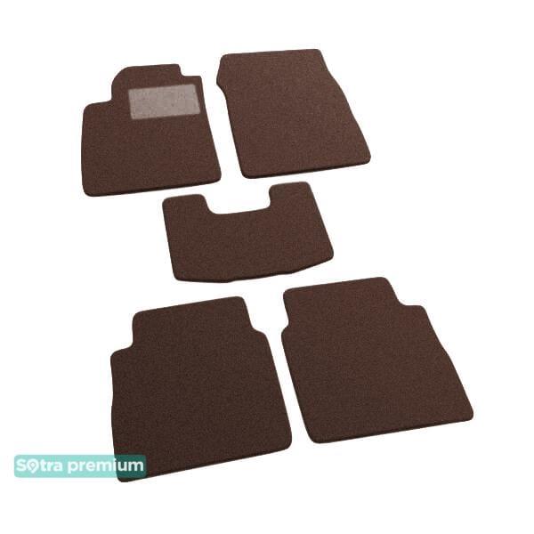 Sotra 06829-CH-CHOCO Interior mats Sotra two-layer brown for Opel Vectra c (2006-2008), set 06829CHCHOCO