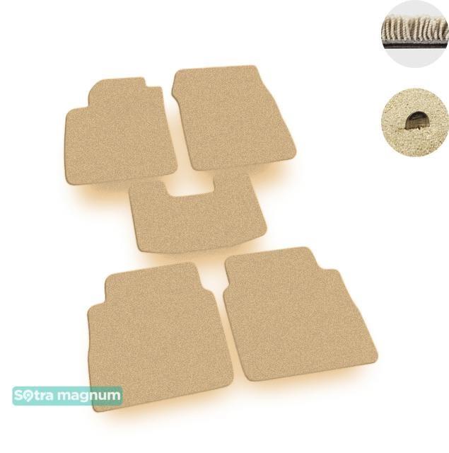 Sotra 06829-MG20-BEIGE Interior mats Sotra two-layer beige for Opel Vectra c (2006-2008), set 06829MG20BEIGE