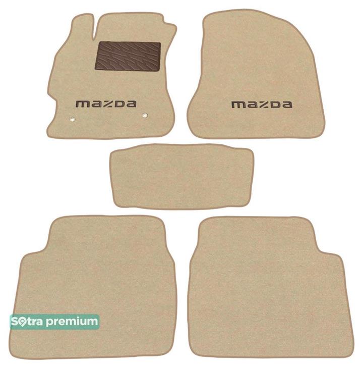 Sotra 06831-CH-BEIGE Interior mats Sotra two-layer beige for Mazda 6 (2008-2012), set 06831CHBEIGE