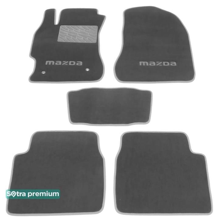 Sotra 06831-CH-GREY Interior mats Sotra two-layer gray for Mazda 6 (2008-2012), set 06831CHGREY
