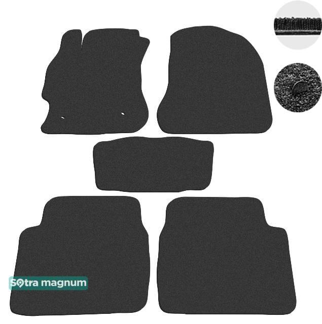 Sotra 06831-MG15-BLACK Interior mats Sotra two-layer black for Mazda 6 (2008-2012), set 06831MG15BLACK
