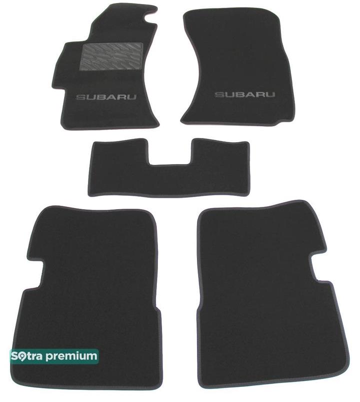 Sotra 06833-CH-GREY Interior mats Sotra two-layer gray for Subaru Impreza (2007-2011), set 06833CHGREY