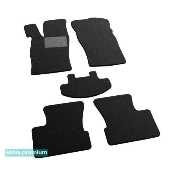 Sotra 06836-CH-BLACK Interior mats Sotra two-layer black for Daewoo Nexia (1995-2016), set 06836CHBLACK