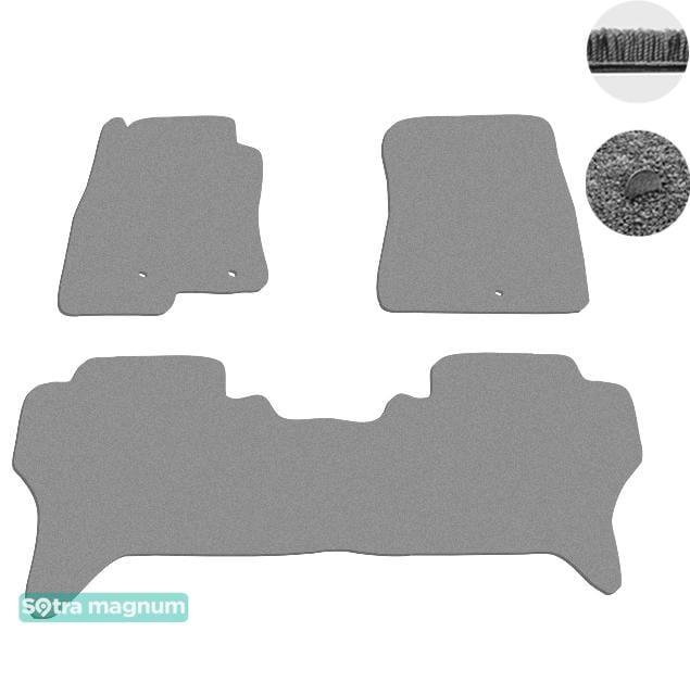 Sotra 06840-MG20-GREY Interior mats Sotra two-layer gray for Mitsubishi Pajero (2007-), set 06840MG20GREY