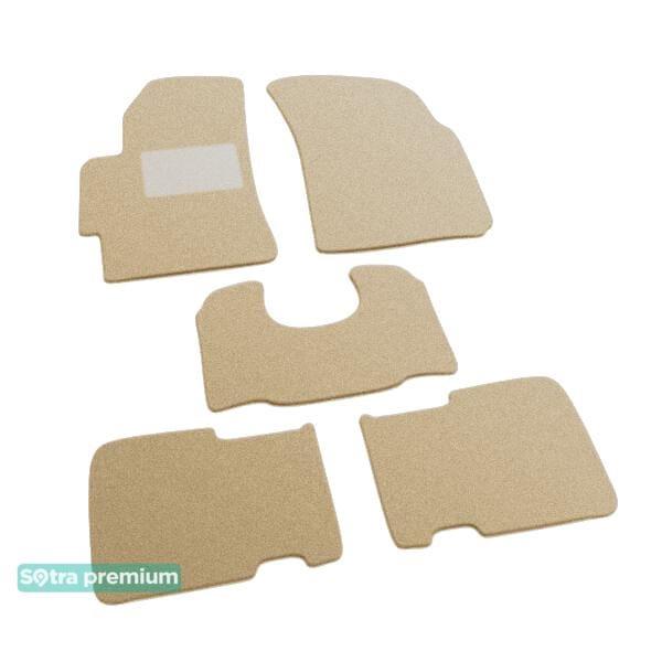 Sotra 06841-CH-BEIGE Interior mats Sotra two-layer beige for Chery V5 / eastar cross (2006-), set 06841CHBEIGE