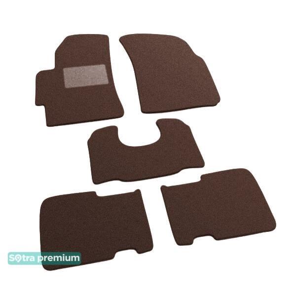 Sotra 06841-CH-CHOCO Interior mats Sotra two-layer brown for Chery V5 / eastar cross (2006-), set 06841CHCHOCO