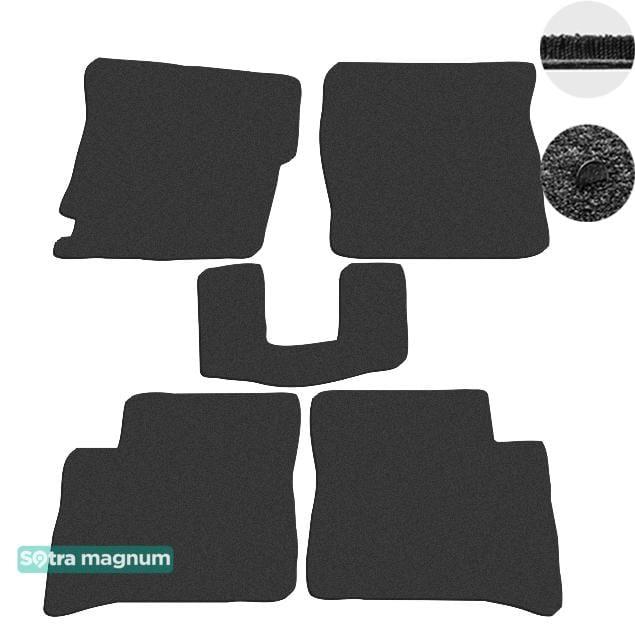 Sotra 06842-MG15-BLACK Interior mats Sotra two-layer black for Chery Jaggi / qq6 (2006-2013), set 06842MG15BLACK