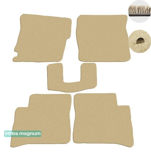 Sotra 06842-MG20-BEIGE Interior mats Sotra two-layer beige for Chery Jaggi / qq6 (2006-2013), set 06842MG20BEIGE