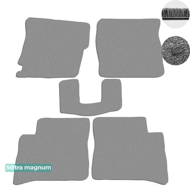 Sotra 06842-MG20-GREY Interior mats Sotra two-layer gray for Chery Jaggi / qq6 (2006-2013), set 06842MG20GREY