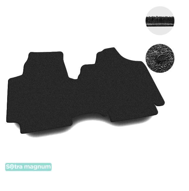 Sotra 06855-MG15-BLACK Interior mats Sotra two-layer black for Citroen Jumpy (2007-2016), set 06855MG15BLACK
