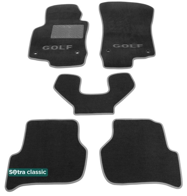 Sotra 06858-GD-GREY Interior mats Sotra two-layer gray for Volkswagen Golf (2006-2009), set 06858GDGREY