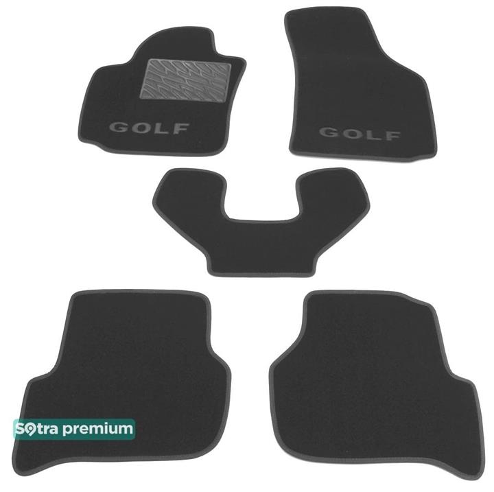 Sotra 06859-CH-GREY Interior mats Sotra two-layer gray for Volkswagen Golf plus (2005-2015), set 06859CHGREY