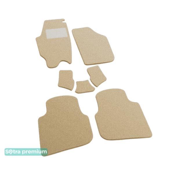 Sotra 06863-CH-BEIGE Interior mats Sotra two-layer beige for Skoda Roomster (2006-2015), set 06863CHBEIGE