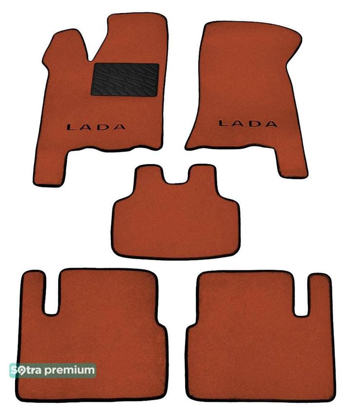 Sotra 06865-CH-TERRA Interior mats Sotra two-layer terracotta for VAZ (Lada) 2110 / 2111 / 2112 (1996-2011), set 06865CHTERRA