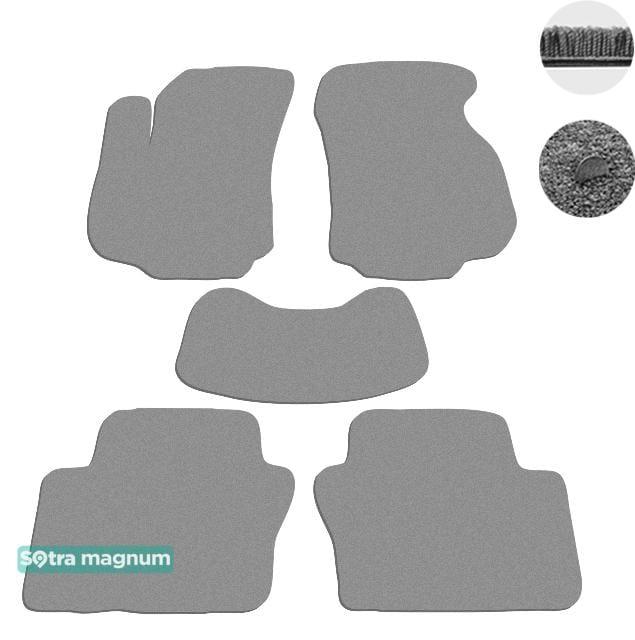 Sotra 06872-MG20-GREY Interior mats Sotra two-layer gray for Opel Zafira b (2005-2014), set 06872MG20GREY