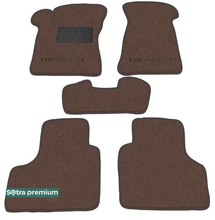 Sotra 06891-CH-CHOCO Interior mats Sotra two-layer brown for Chevrolet Niva 2123 (2002-), set 06891CHCHOCO
