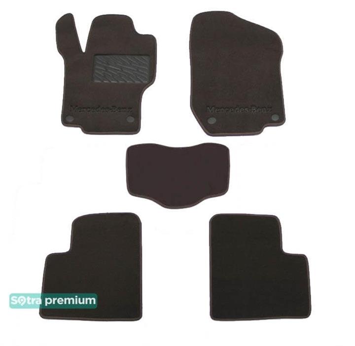 Sotra 06898-CH-CHOCO Interior mats Sotra two-layer brown for Mercedes Gl-class (2006-2012), set 06898CHCHOCO