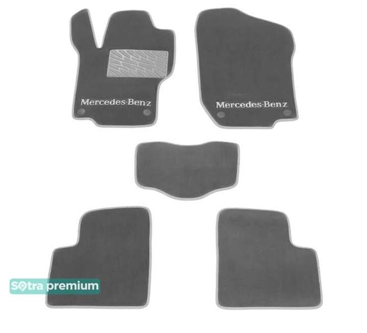 Sotra 06898-CH-GREY Interior mats Sotra two-layer gray for Mercedes Gl-class (2006-2012), set 06898CHGREY