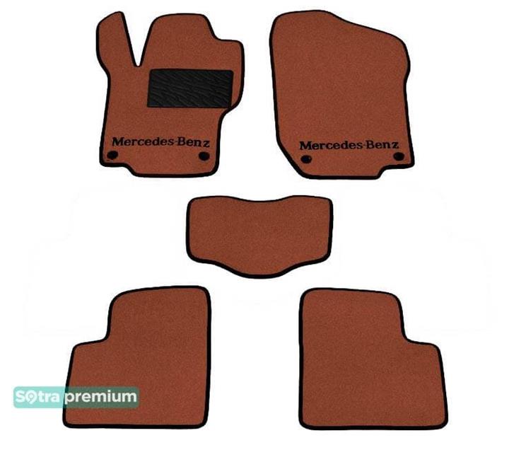 Sotra 06898-CH-TERRA Interior mats Sotra two-layer terracotta for Mercedes Gl-class (2006-2012), set 06898CHTERRA