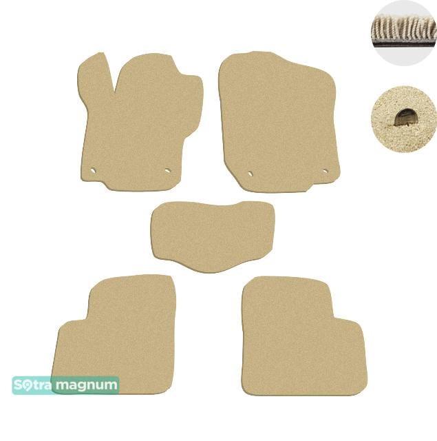 Sotra 06898-MG20-BEIGE Interior mats Sotra two-layer beige for Mercedes Gl-class (2006-2012), set 06898MG20BEIGE