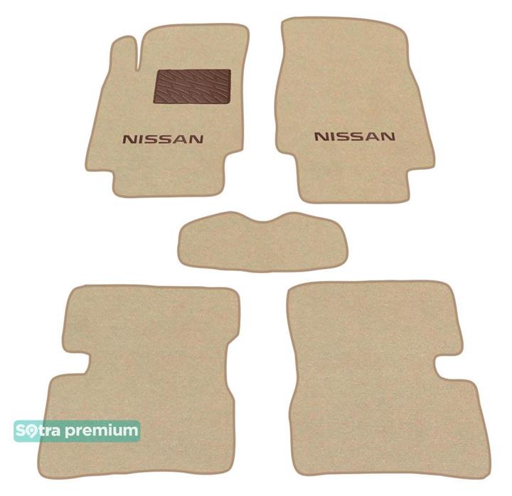 Sotra 06899-CH-BEIGE Interior mats Sotra two-layer beige for Nissan Micra (2002-2010), set 06899CHBEIGE