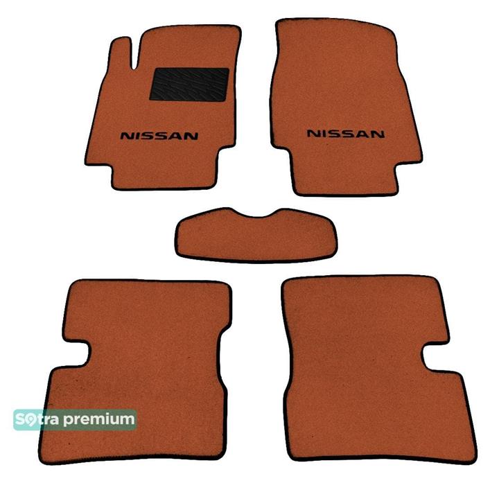 Sotra 06899-CH-TERRA Interior mats Sotra two-layer terracotta for Nissan Micra (2002-2010), set 06899CHTERRA