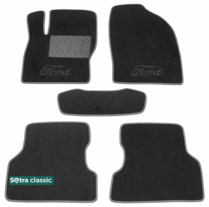 Sotra 06900-GD-GREY Interior mats Sotra two-layer gray for Ford Focus (2008-2011), set 06900GDGREY