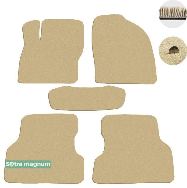 Sotra 06900-MG20-BEIGE Interior mats Sotra two-layer beige for Ford Focus (2008-2011), set 06900MG20BEIGE