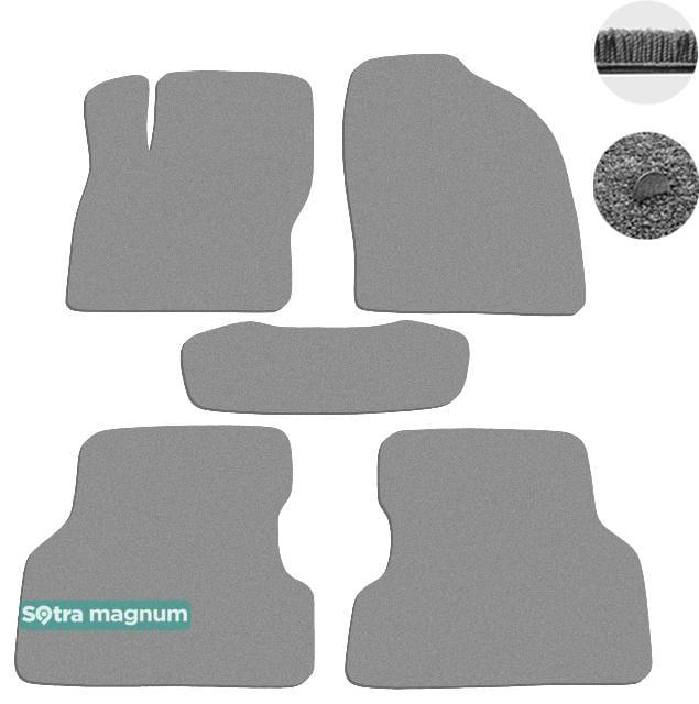 Sotra 06900-MG20-GREY Interior mats Sotra two-layer gray for Ford Focus (2008-2011), set 06900MG20GREY