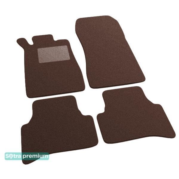 Sotra 06901-CH-CHOCO Interior mats Sotra two-layer brown for Mercedes Clk-class (1997-2003), set 06901CHCHOCO
