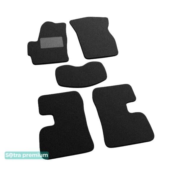 Sotra 06903-CH-BLACK Interior mats Sotra two-layer black for Chery Kimo / a1 (2007-2015), set 06903CHBLACK
