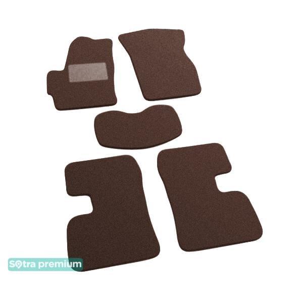 Sotra 06903-CH-CHOCO Interior mats Sotra two-layer brown for Chery Kimo / a1 (2007-2015), set 06903CHCHOCO